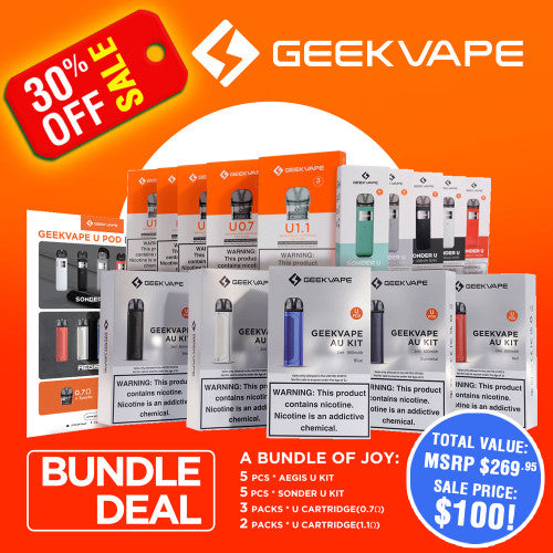 GeekVape U Pod Bundle Kit - Online Vape Shop | Alternative pods | Affordable Vapor Store | Vape Disposables
