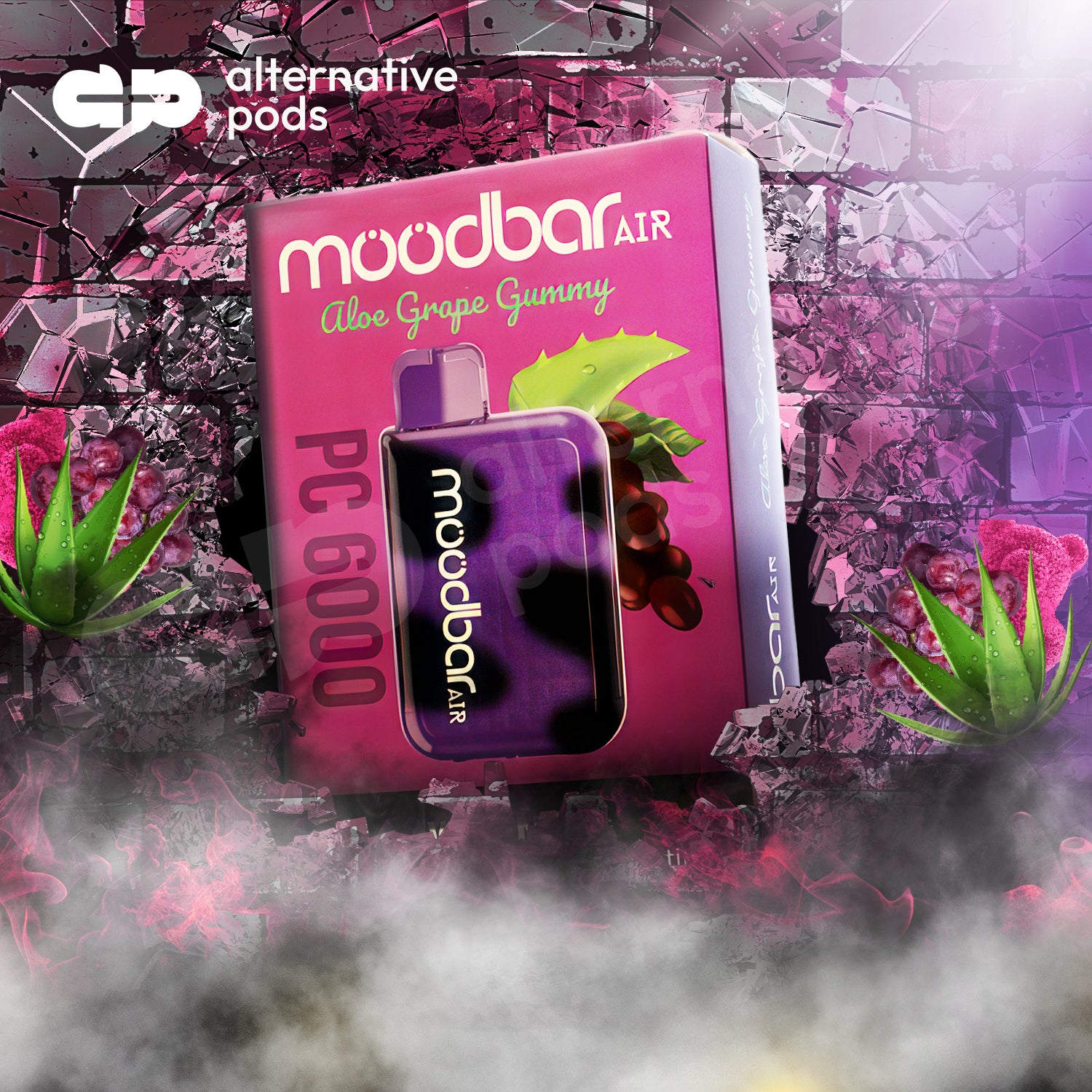 MoodBar Air PC6000 - Alow Grape Gummy 