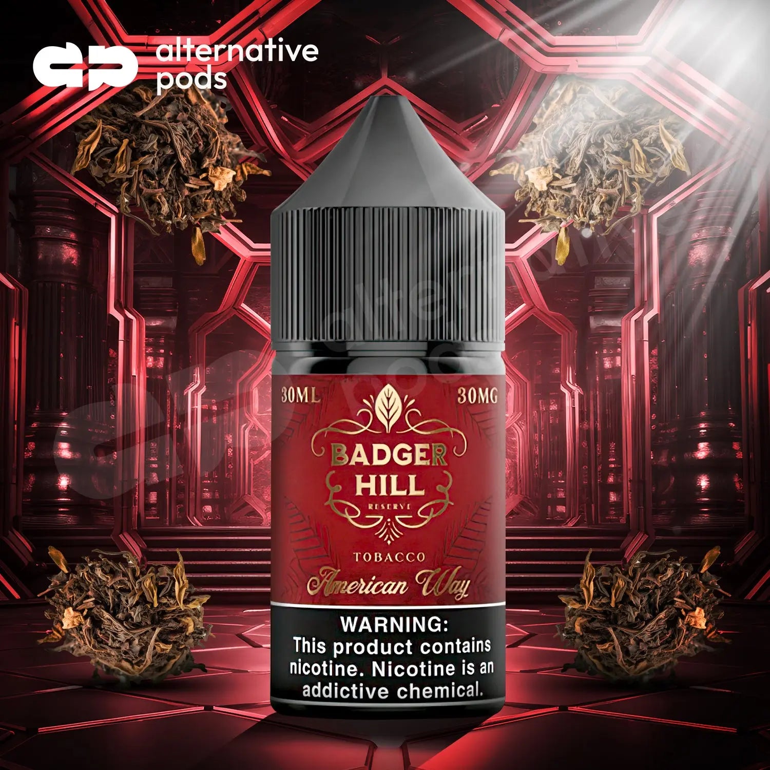Badger Hill Reserve Synthetic Nicotine Salt E-Liquid 30ML Badger Hill Reserve Synthetic Nicotine Salt E-Liquid 30ML