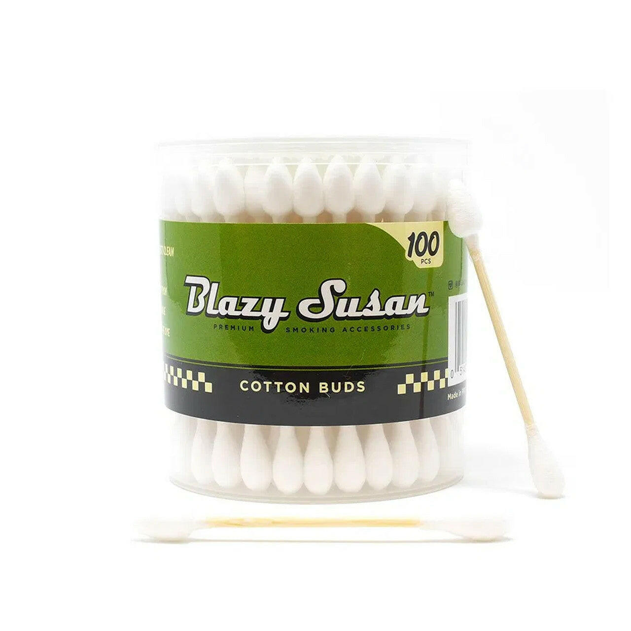 Blazy Susan Blazy Pink Cotton Buds - 100ct Jar white 