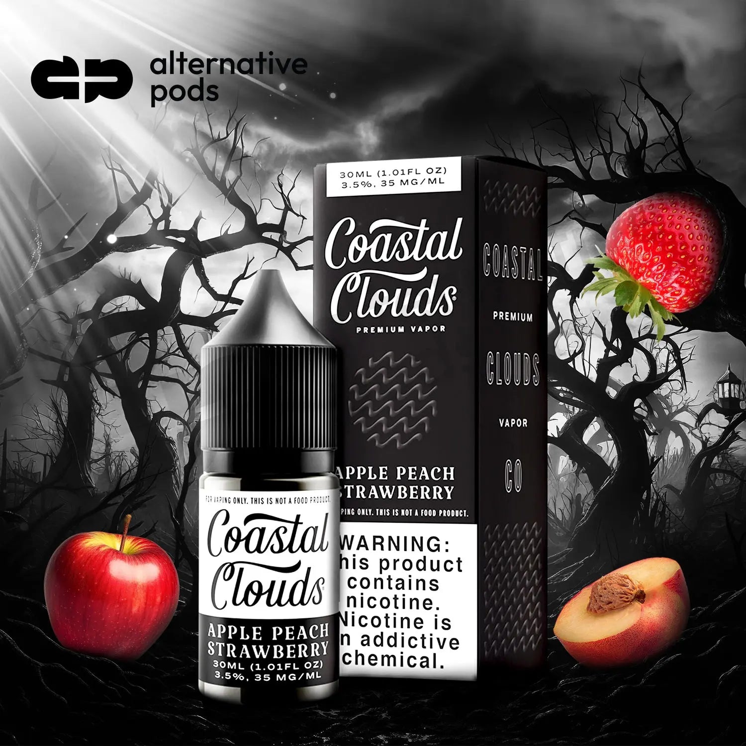 classy clouds smoke vape & wellness Coastal Clouds Premium Vapor Nicotine Salt E-Liquid 30ML