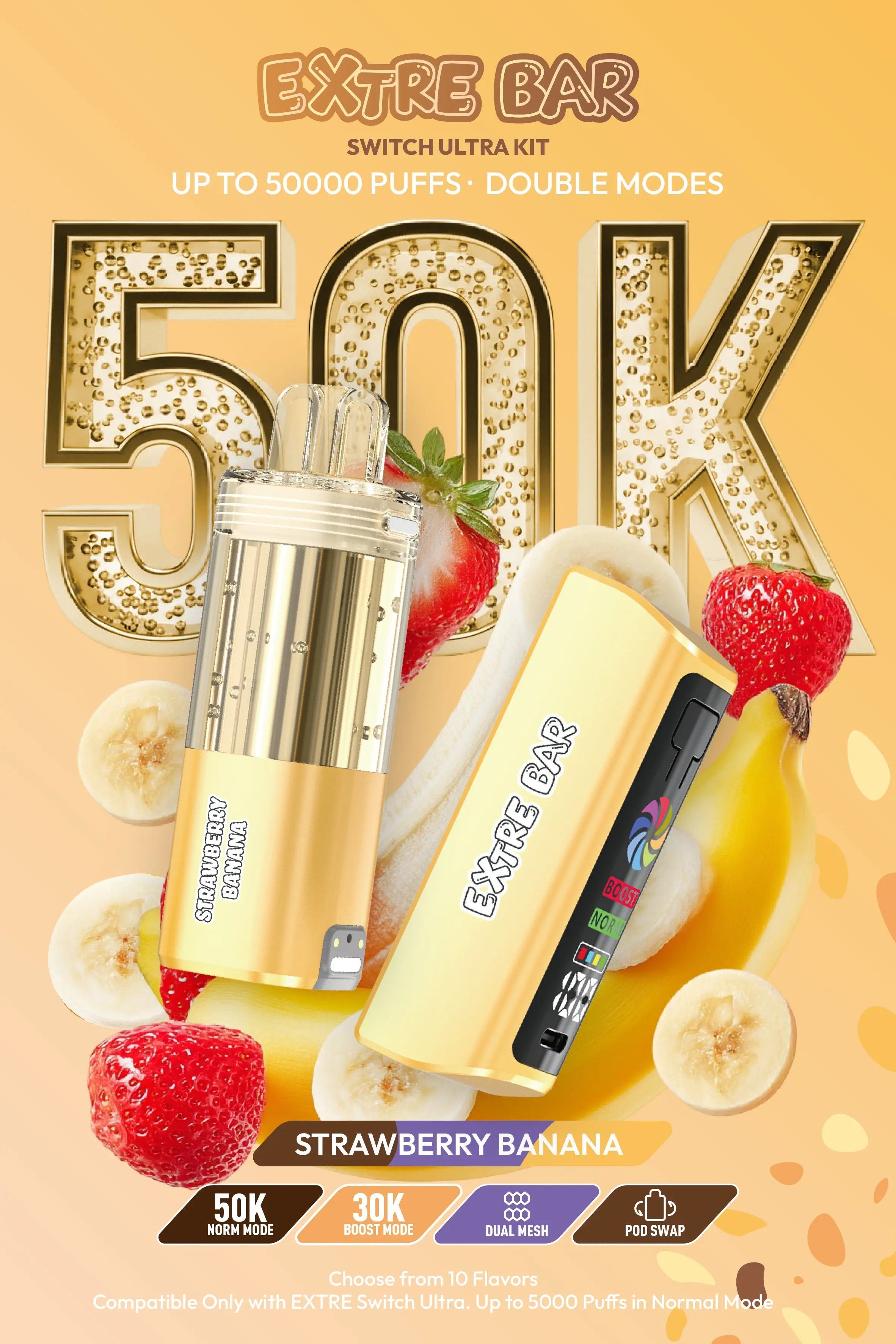 EXTRE BAR SWITCH ULTRA 50K Kit 5% Vape EXTRE BAR SWITCH ULTRA 50K Kit 5% Vape