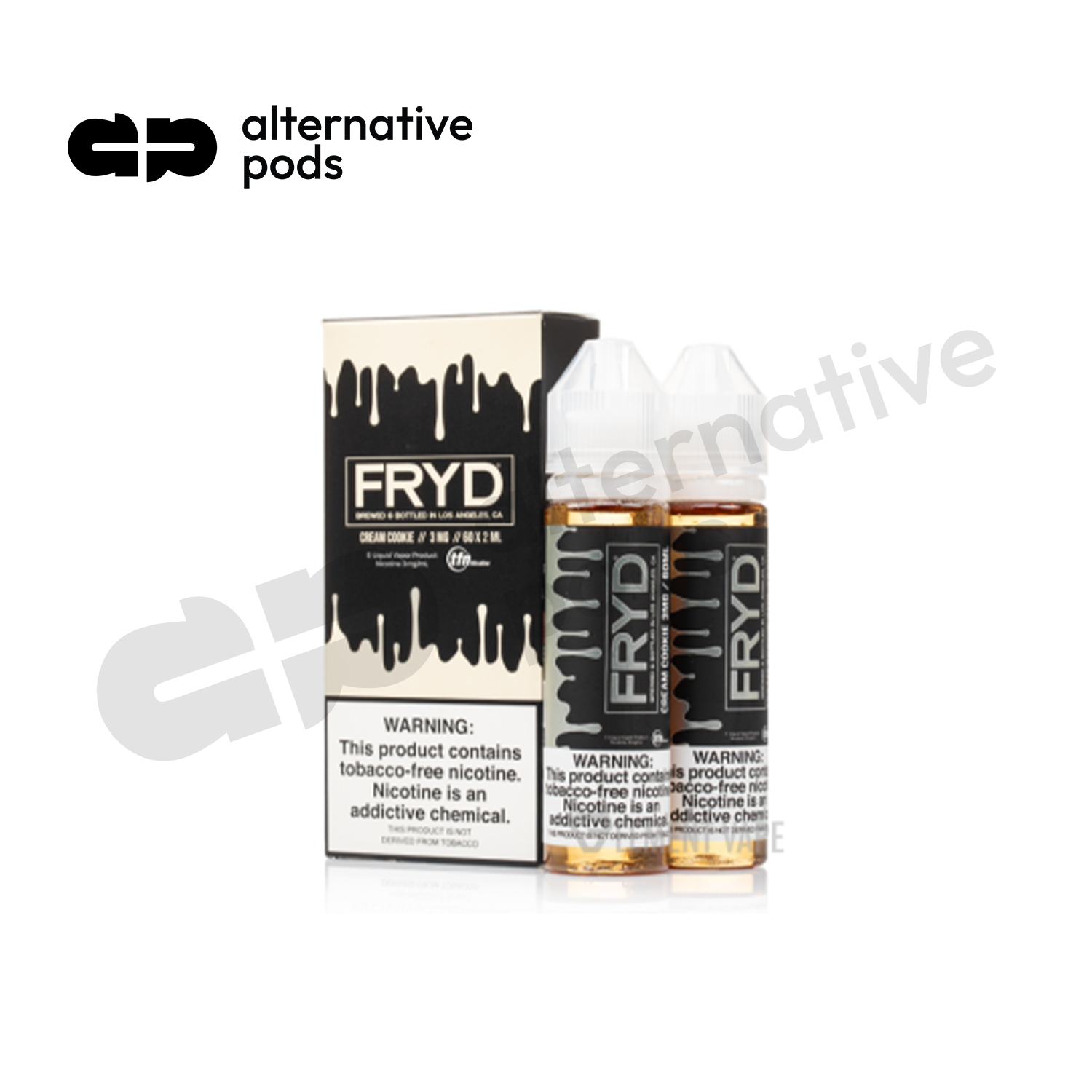 FRYD Synthetic Nicotine E-Liquid 120ML (60ML x 2) - Cream Cookie