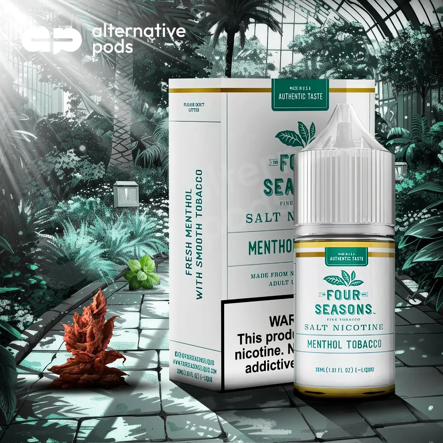 Products Four Seasons Fine Tobacco E-Liquid 30ML - AlternativePods Products Four Seasons Fine Tobacco E-Liquid 30ML - AlternativePods