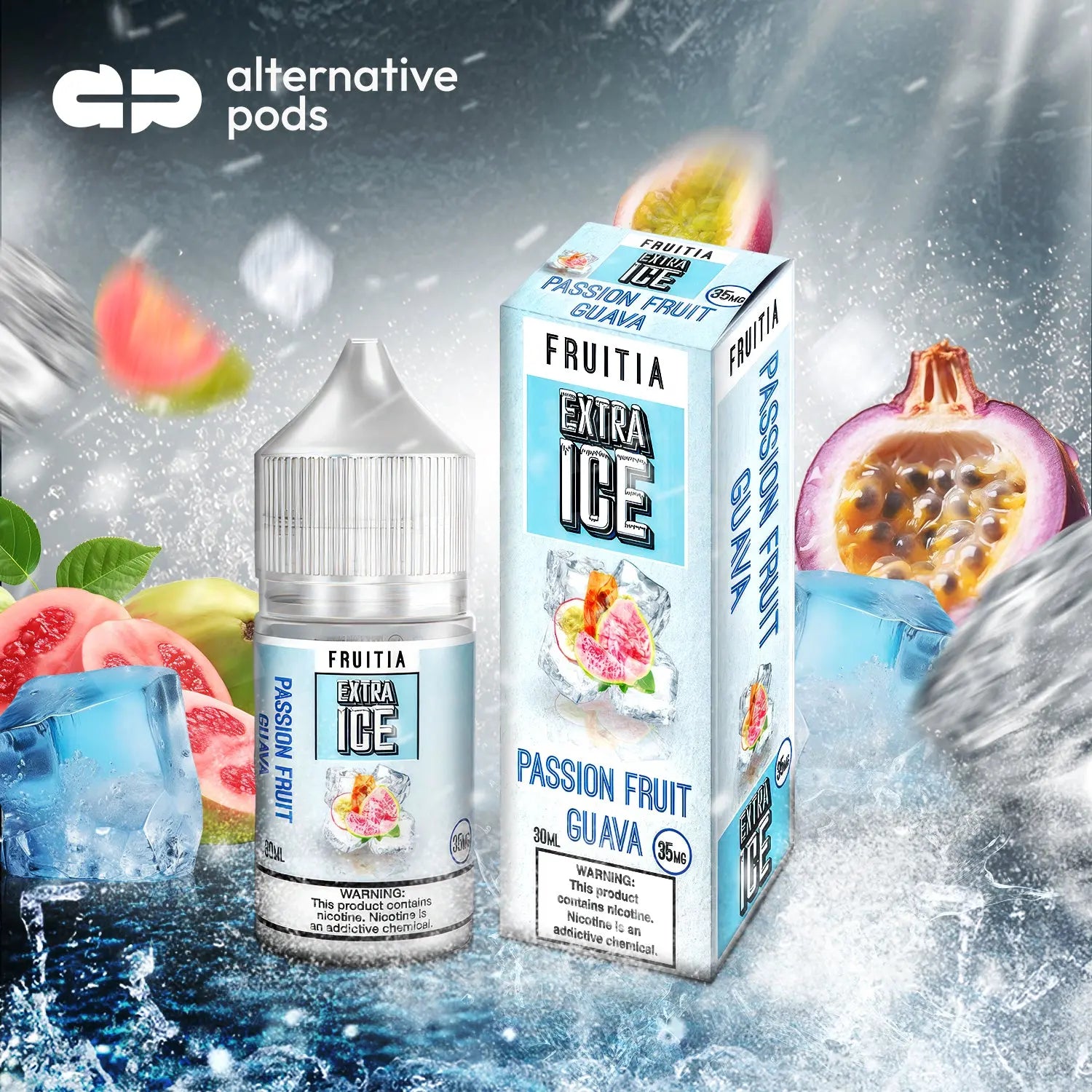 Fruitia Extra Ice Nicotine Salt E-Liquid 30ML Fruitia Extra Ice Nicotine Salt E-Liquid 30ML