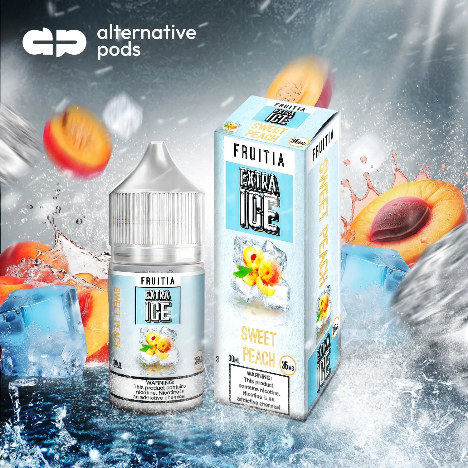 Fruitia Extra Ice Nicotine Salt E-Liquid 30ML Fruitia Extra Ice Nicotine Salt E-Liquid 30ML