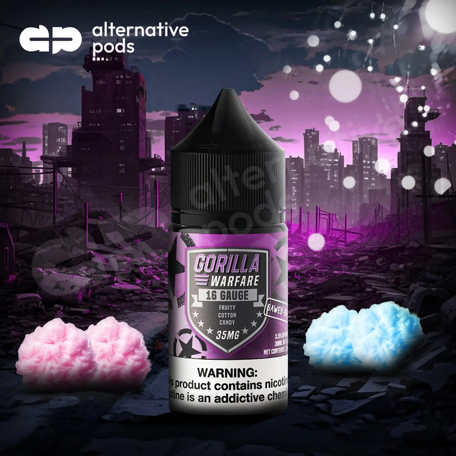 Gorilla Warfare SAWED-OFF Salt Nicotine E-Liquid 30ML Gorilla Warfare SAWED-OFF Salt Nicotine E-Liquid 30ML