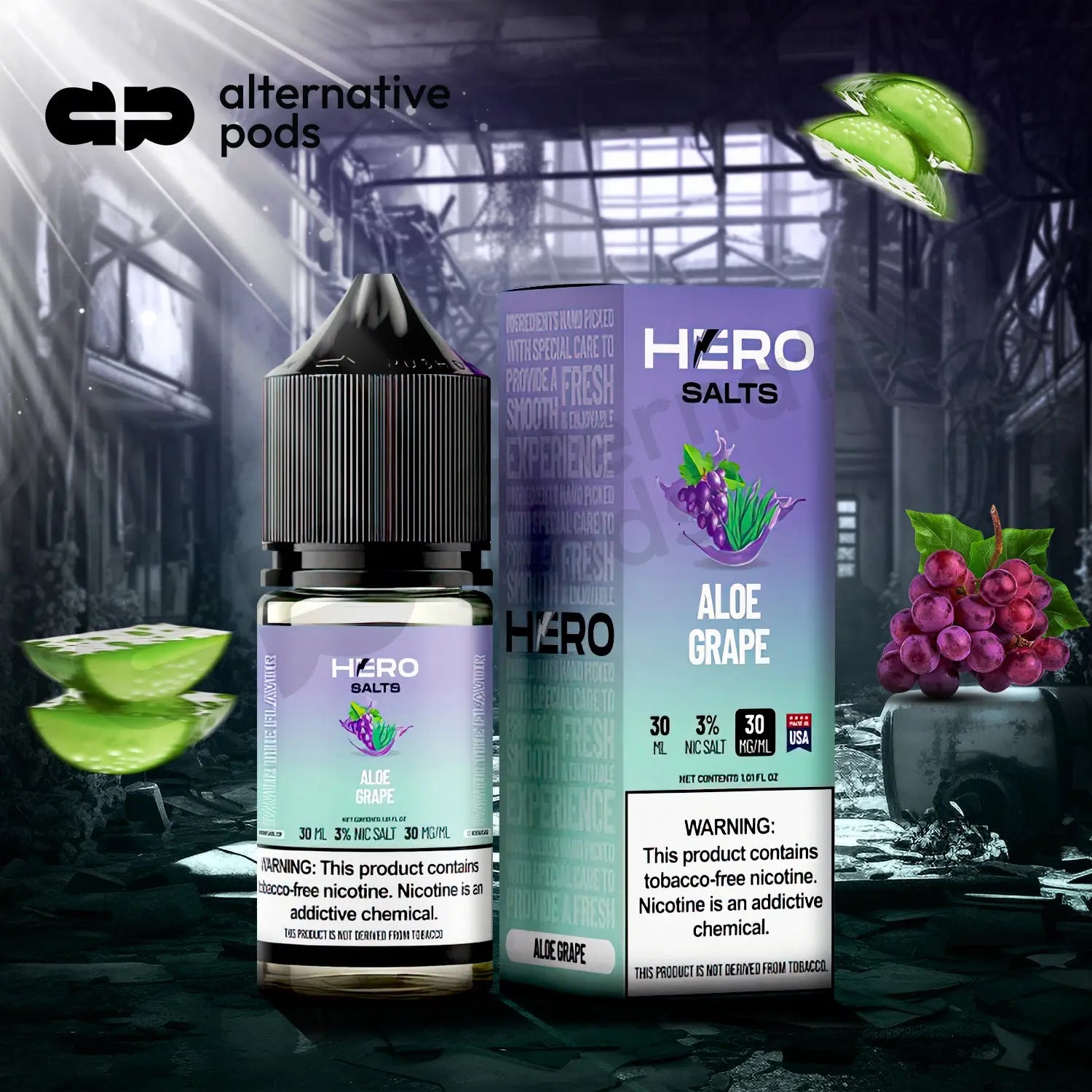 Hero Salts Synthetic Nicotine Salt E-Liquid 30ML Hero Salts Synthetic Nicotine Salt E-Liquid 30ML