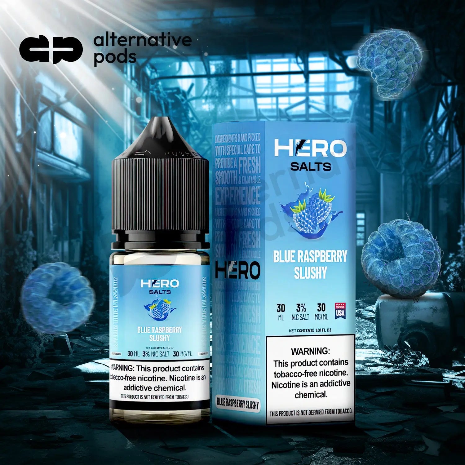 Hero Salts Synthetic Nicotine Salt E-Liquid 30ML Hero Salts Synthetic Nicotine Salt E-Liquid 30ML