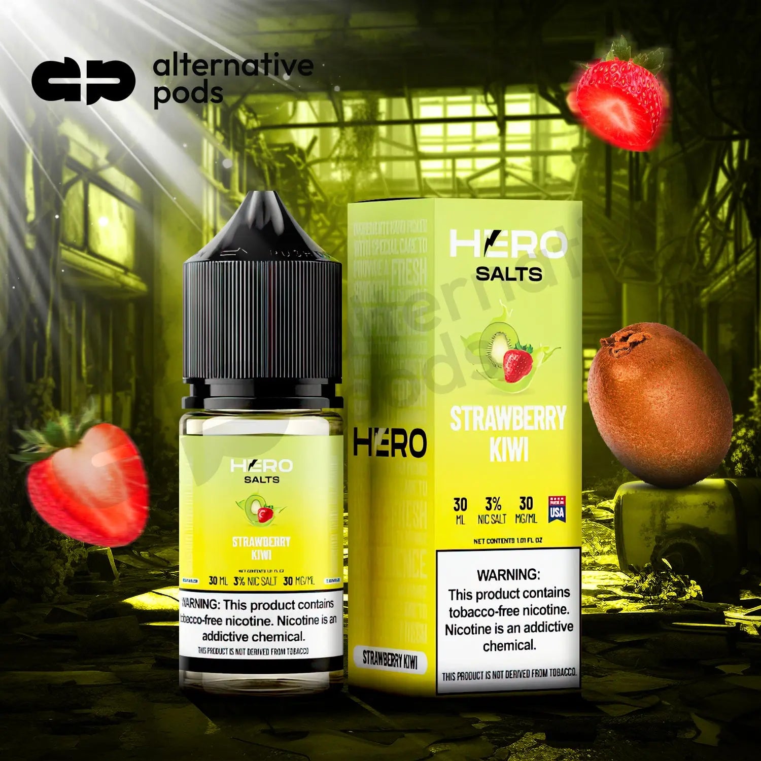 Hero Salts Synthetic Nicotine Salt E-Liquid 30ML Hero Salts Synthetic Nicotine Salt E-Liquid 30ML