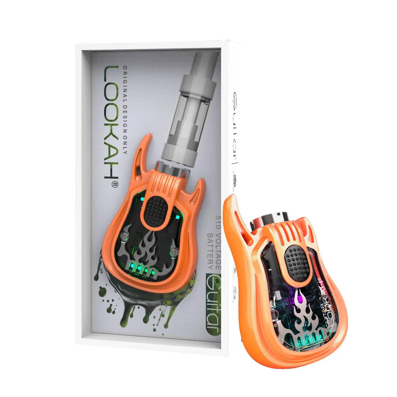 Lookah Guitar 350mAh VV 510 Cartridge Preheat Vape Battery Lookah Guitar 350mAh VV 510 Cartridge Preheat Vape Battery