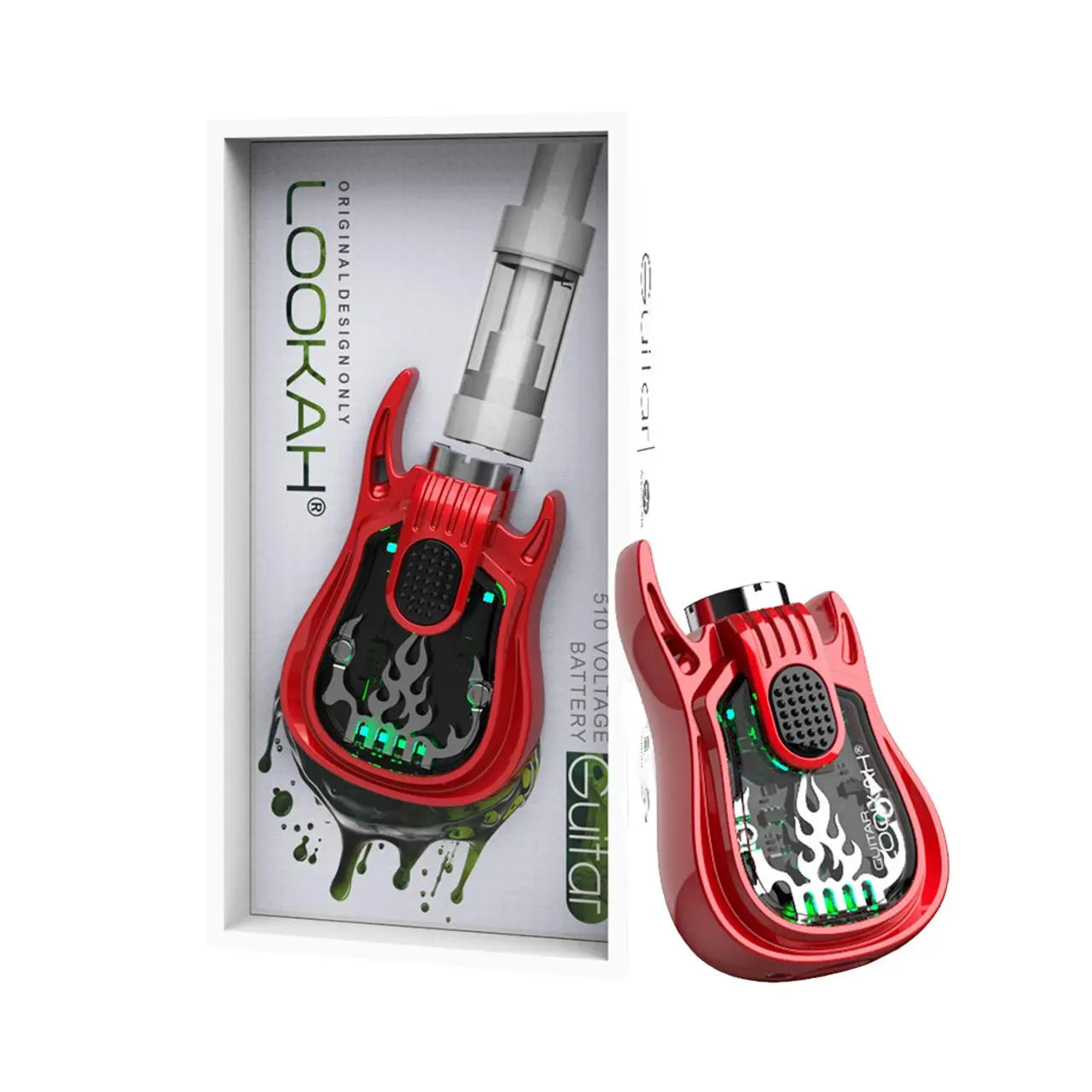 Lookah Guitar 350mAh VV 510 Cartridge Preheat Vape Battery Lookah Guitar 350mAh VV 510 Cartridge Preheat Vape Battery
