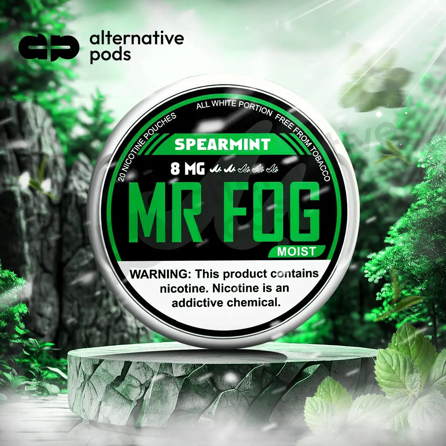 MR FOG NICOTINE POUCHES 8MG MR FOG NICOTINE POUCHES 8MG