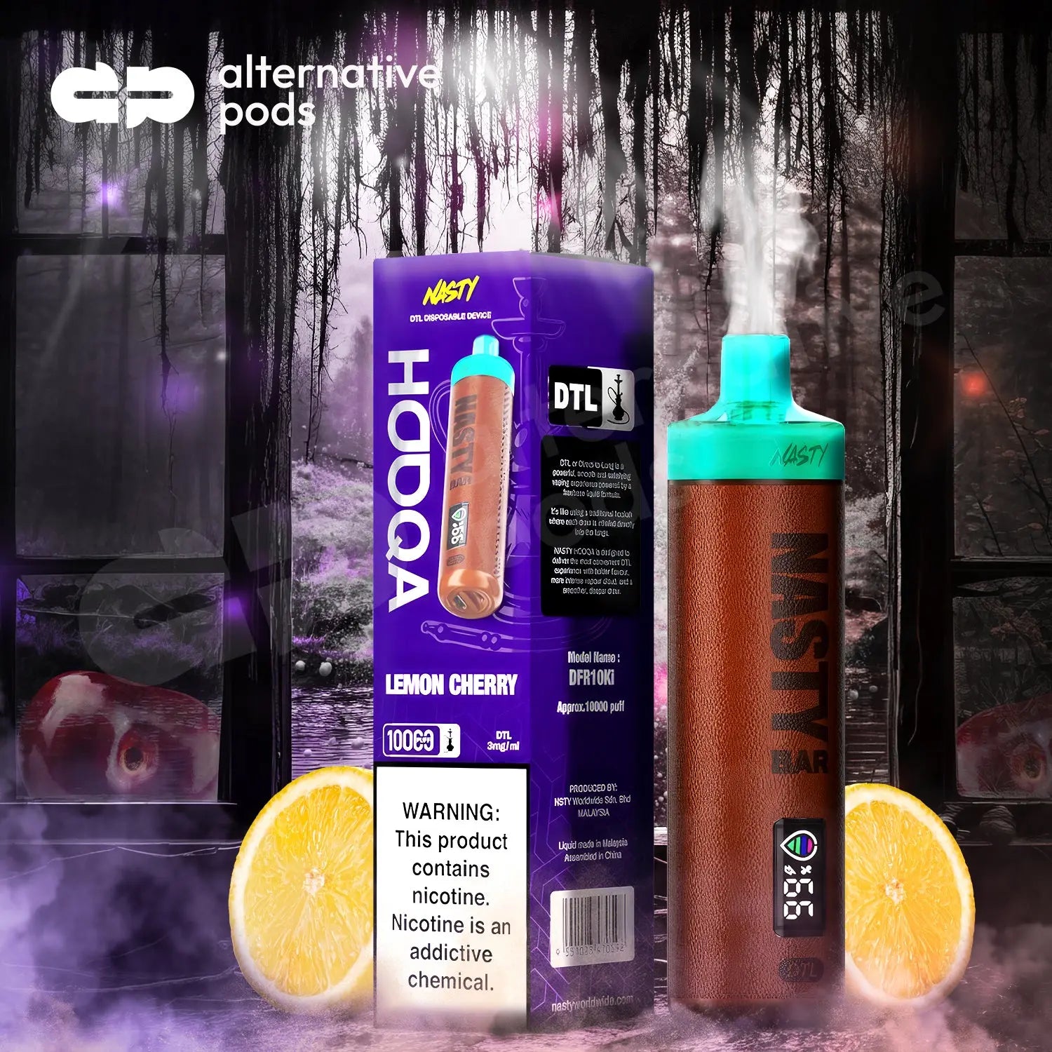 Nasty Bar Hooqa DFR10Ki DTL Disposable 3mg Nasty Bar Hooqa DFR10Ki DTL Disposable 3mg