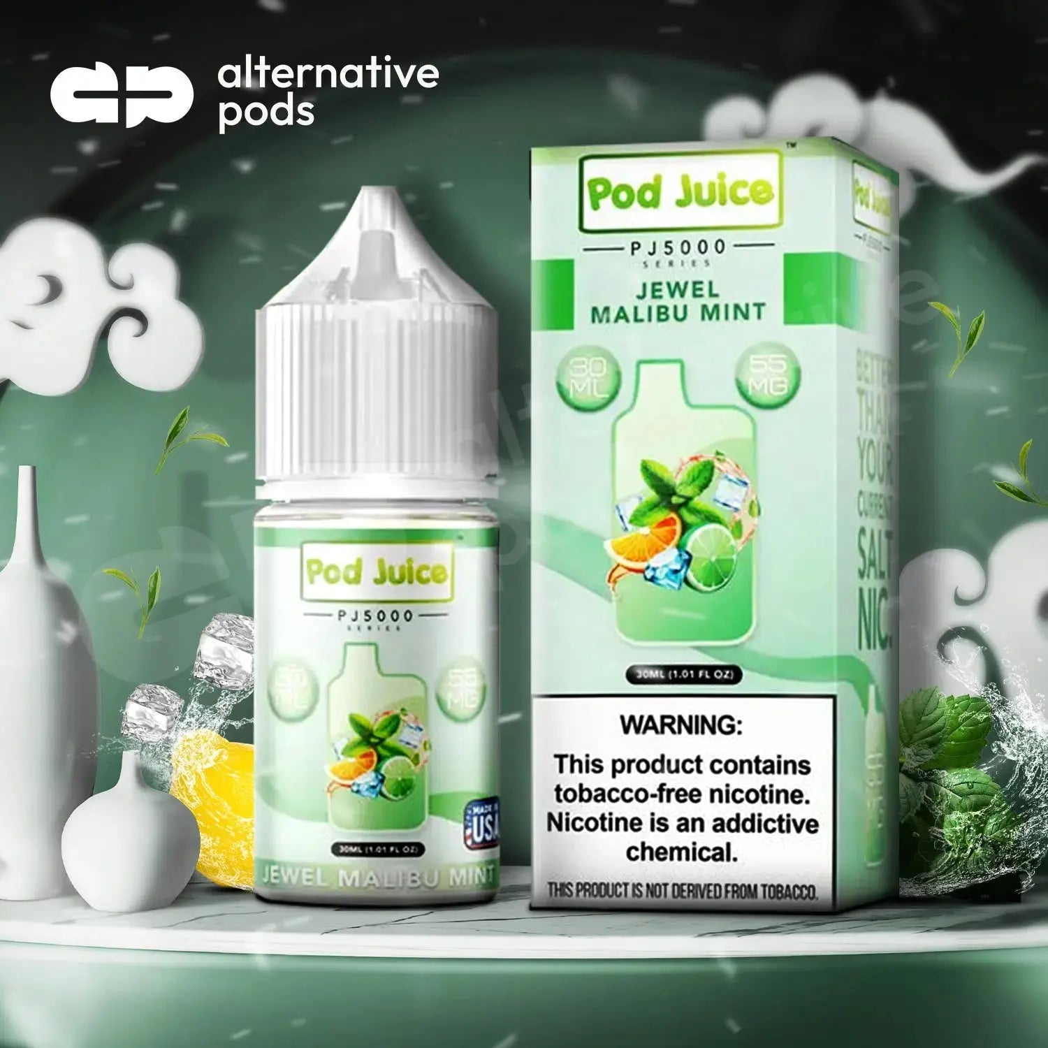 Pod Juice PJ5000 Series Synthetic Nicotine Salt E-Liquid 30ML Pod Juice PJ5000 Series Synthetic Nicotine Salt E-Liquid 30ML