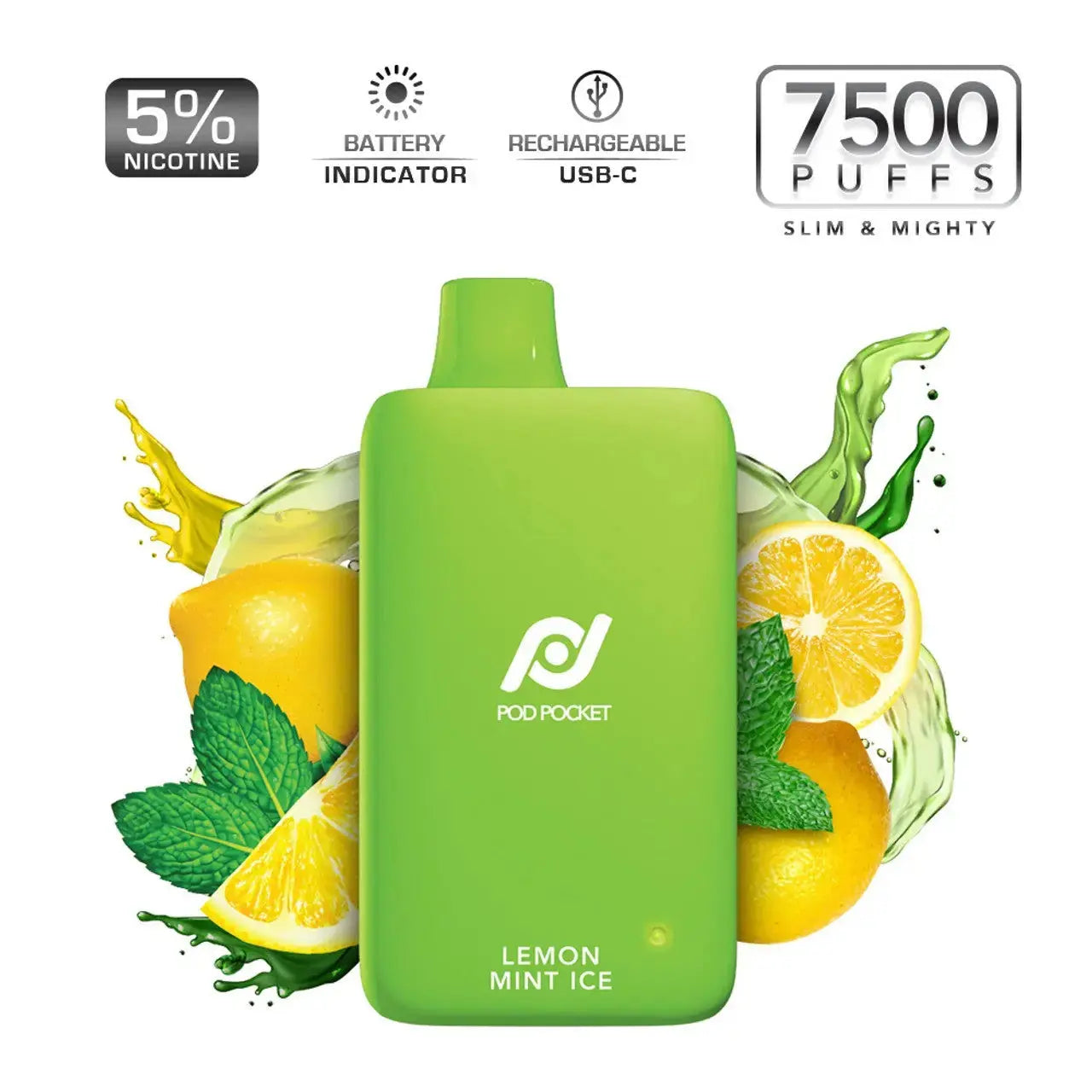 Pod Pocket 7500 Disposable Vape 5% Rechargeable 650mAh - $11.99 Pod Pocket 7500 Disposable Vape 5% Rechargeable 650mAh - $11.99