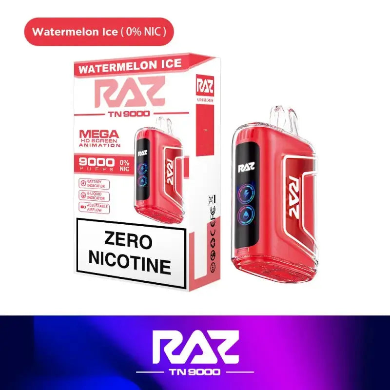 RAZ TN9000 Disposable 0% | Nicotine-Free Vaping Device RAZ TN9000 Disposable 0% | Nicotine-Free Vaping Device