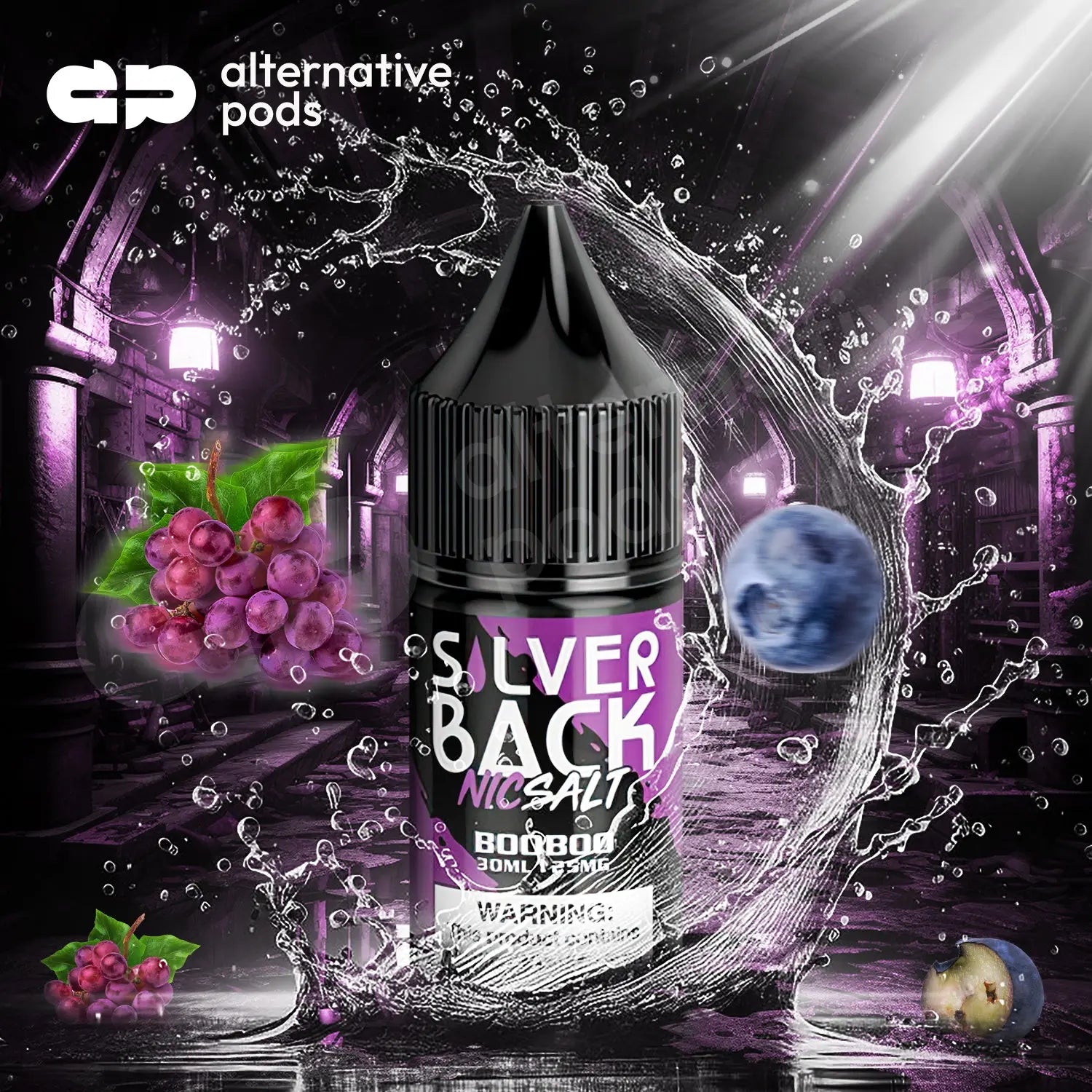 SilverBack Juice Co. Nic Salt Synthetic Nicotine Salt E-Liquid 30ML - AlternativePods SilverBack Juice Co. Nic Salt Synthetic Nicotine Salt E-Liquid 30ML - AlternativePods