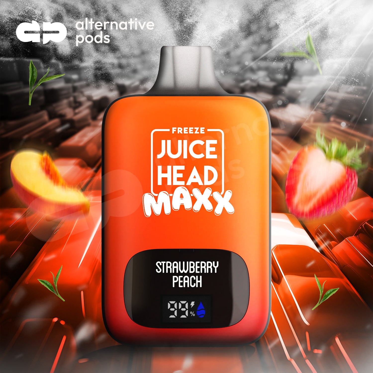 Juice Head Maxx 10000 - Strawberry Peach 