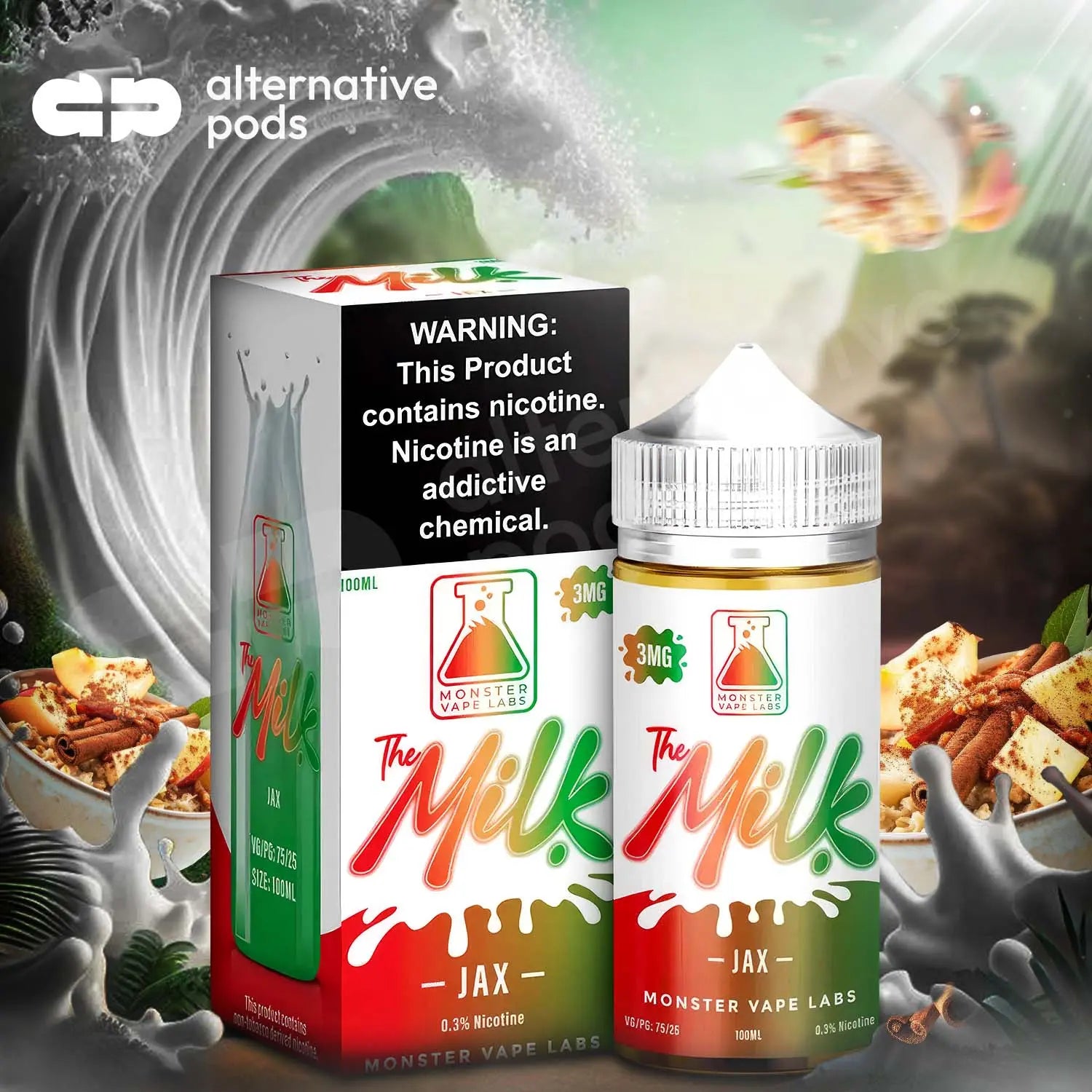 The Milk Synthetic E-Liquid By Monster Vape Labs 100ML The Milk Synthetic E-Liquid By Monster Vape Labs 100ML