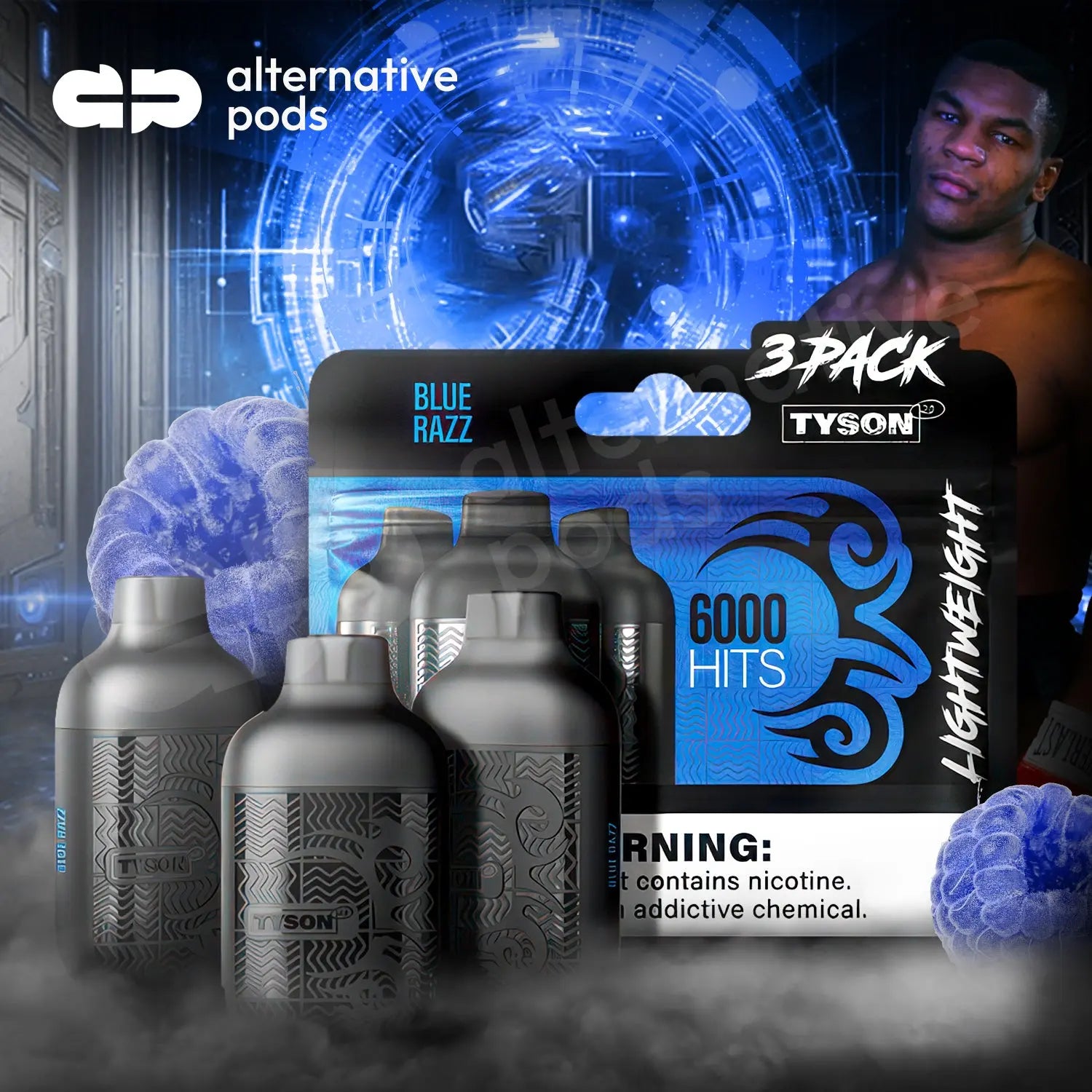 Tyson 2.0 Lightweight 6000 Hits: Powerful Vaping Trio 2000 puffs x3 Tyson 2.0 Lightweight 6000 Hits: Powerful Vaping Trio 2000 puffs x3