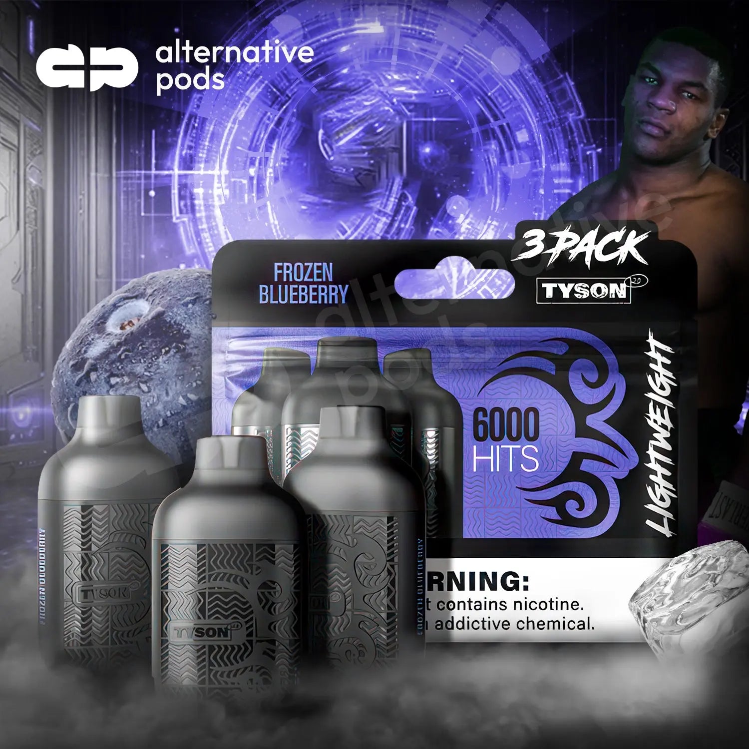 Tyson 2.0 Lightweight 6000 Hits: Powerful Vaping Trio 2000 puffs x3 Tyson 2.0 Lightweight 6000 Hits: Powerful Vaping Trio 2000 puffs x3