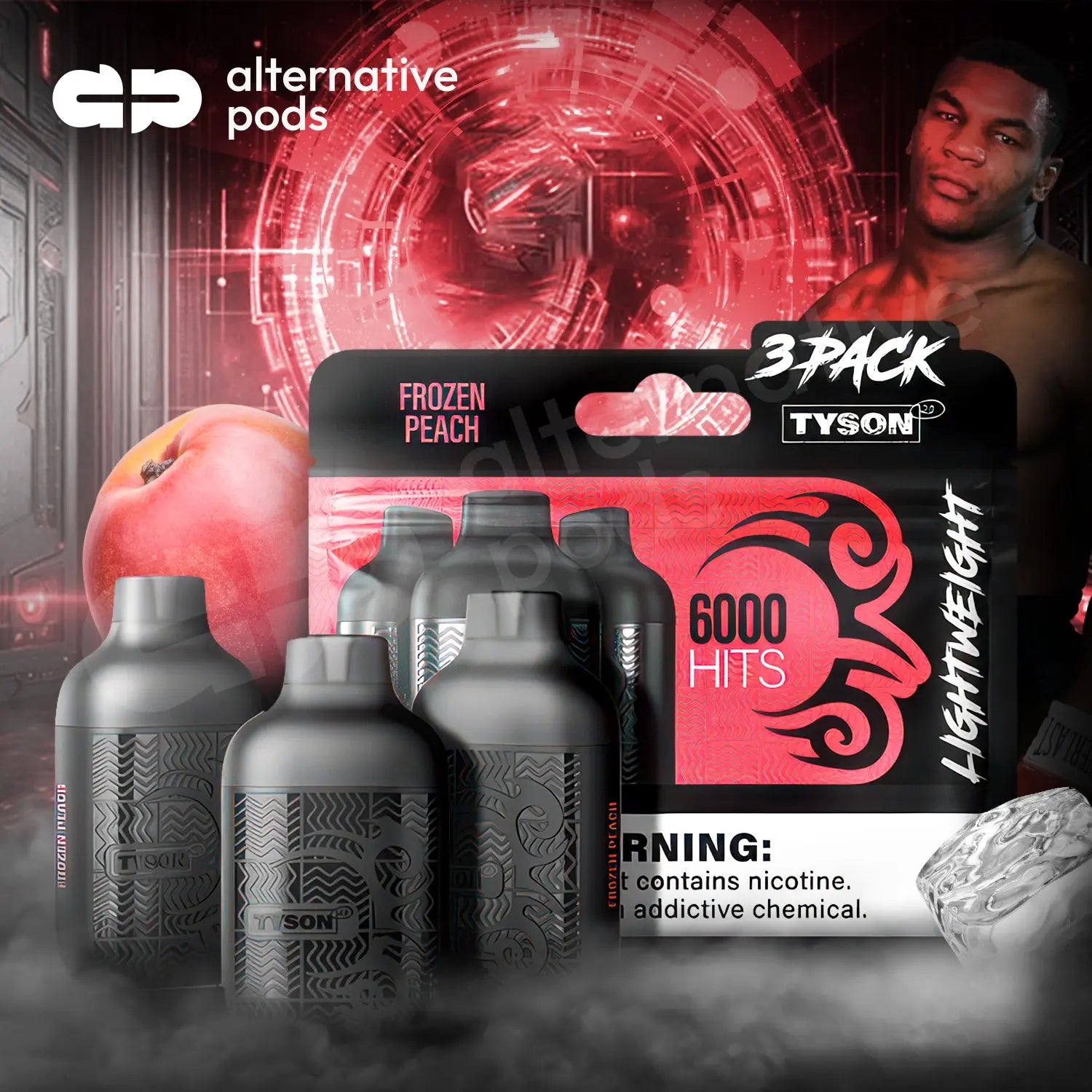 Tyson 2.0 Lightweight 6000 Hits: Powerful Vaping Trio 2000 puffs x3 Tyson 2.0 Lightweight 6000 Hits: Powerful Vaping Trio 2000 puffs x3
