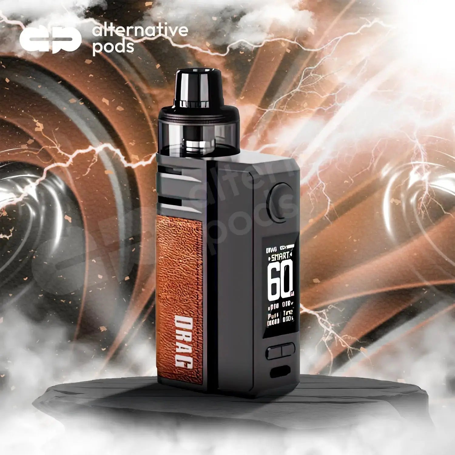 VooPoo DRAG E60 2550mAh Pod System Starter Kit With Refillable 4.5ML P VooPoo DRAG E60 2550mAh Pod System Starter Kit With Refillable 4.5ML P