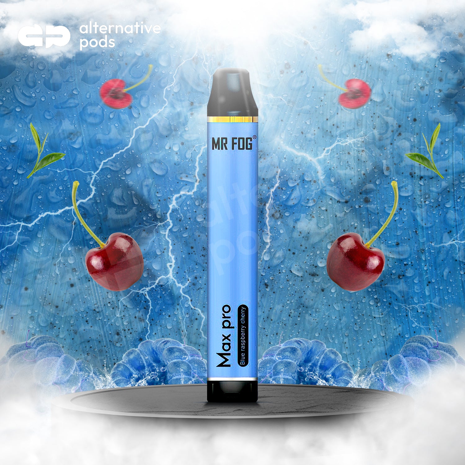 Mr Fog Max Pro Disposable - Blue Raspberry Cherry