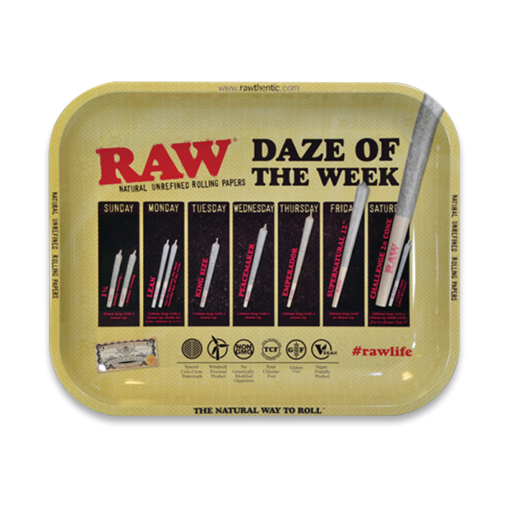 Raw Rolling Tray Daze Metal - Large