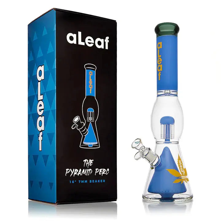 Review: Aleaf Glass' 16" Pyramid Perc With Showerhead Glass Beaker