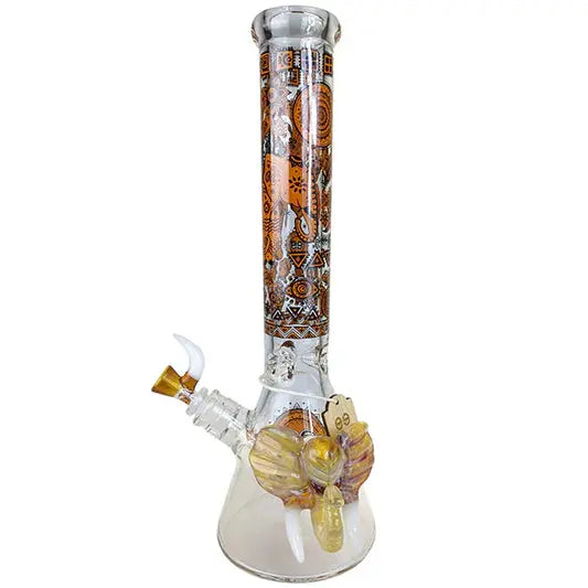 Cheech Glass 16" AMBER Elephant Beaker Water Pipe
