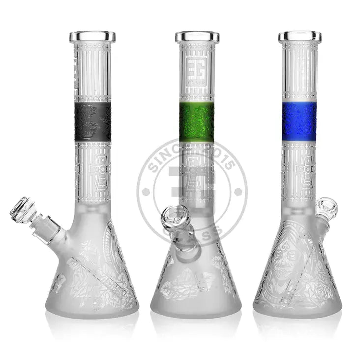 The Perfect Gift: 16" Sandblasted Beaker Thick Glass