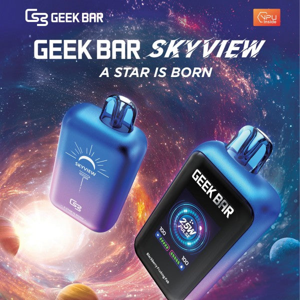 Experience Vaping Elevated with  Geek Bar Skyview 25K Disposable