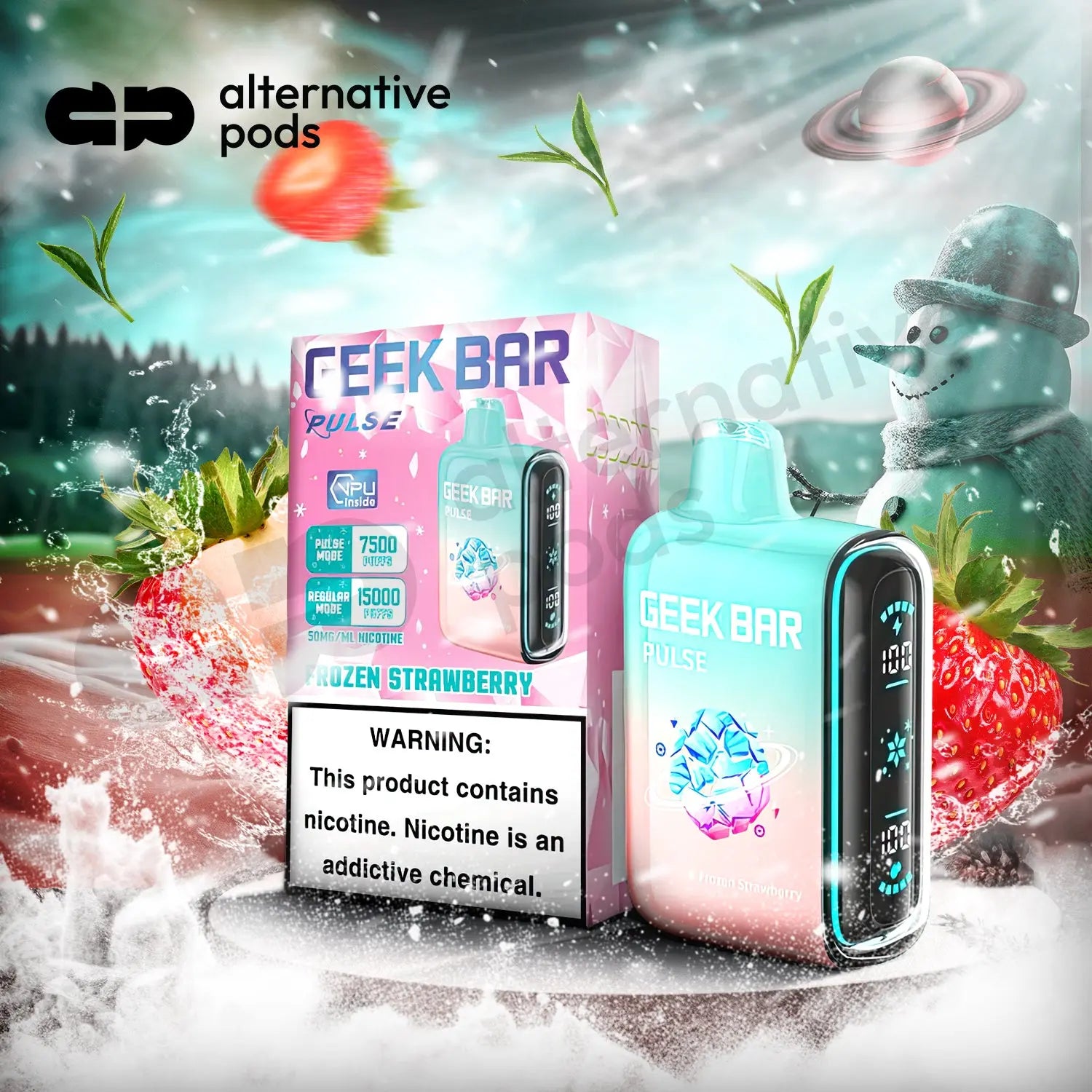 Introducing the New Geek Bar Pulse Frozen Edition: A Chill Wave of Flavor Sensations!