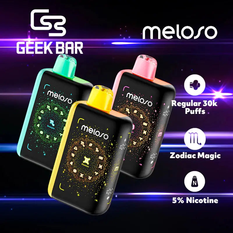 Geek-Bar-Meloso-30K-Review-Zodiac-Themed-Vape Alternative pods | Online Vape & Smoke Shop