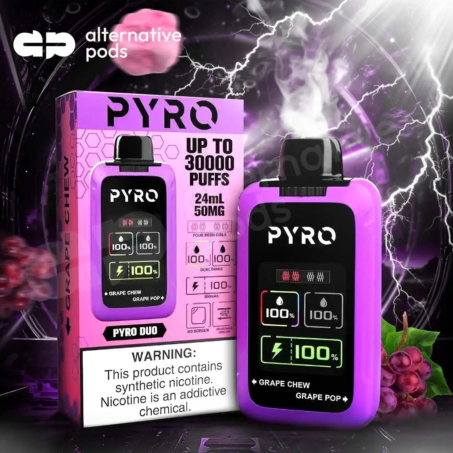 PYRO-Duo-30K-Disposable-Flavor-Profile-and-Features Alternative pods | Online Vape & Smoke Shop