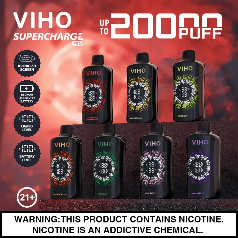 VIHO Supercharge Pro 20K: Flavor Profiles