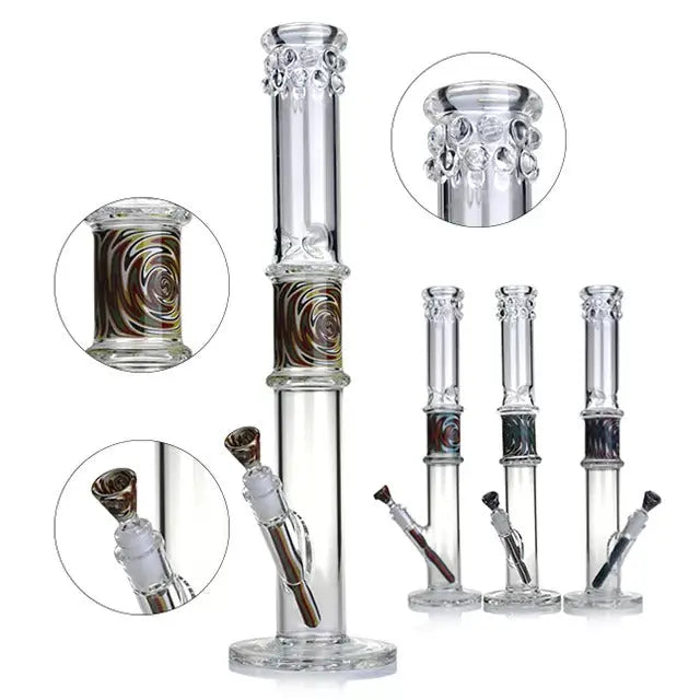 Phoenix Glass 18 Inch Straight Tube with American Color Rod