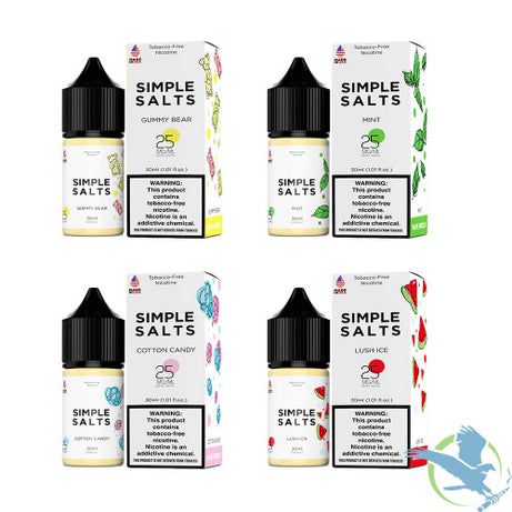 Simple Salts Tobacco Free Nicotine Salt E-Liquid 30ML - Online Vape Shop | Alternative pods | Affordable Vapor Store | Vape Disposables