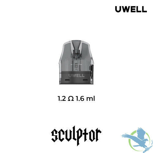 Uwell Sculptor 1.6ML Refillable Replacement Pods - Online Vape Shop | Alternative pods | Affordable Vapor Store | Vape Disposables