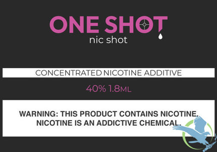 One Shot 1.8ML Freebase Nic Shot Concentrated Nicotine Additive - Online Vape Shop | Alternative pods | Affordable Vapor Store | Vape Disposables