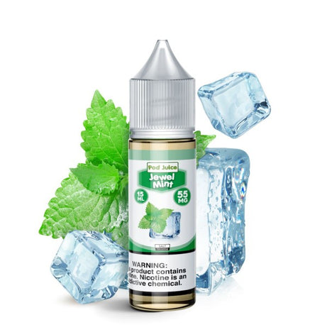 POD Juice Synthetic Nicotine Salt E-Liquid 15ML Jewel Mint
