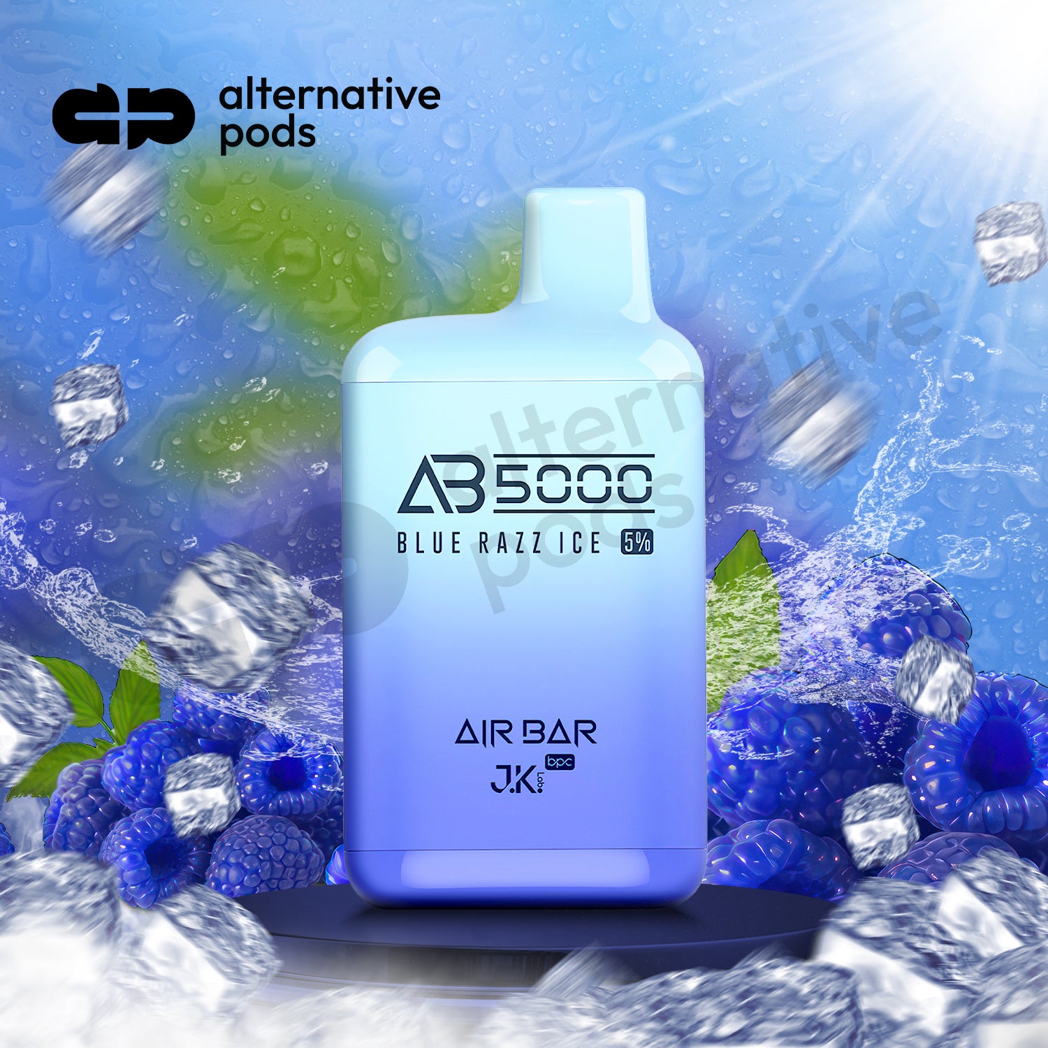 Air Bar AB5000 Disposable-BLUE RAZZ ICE