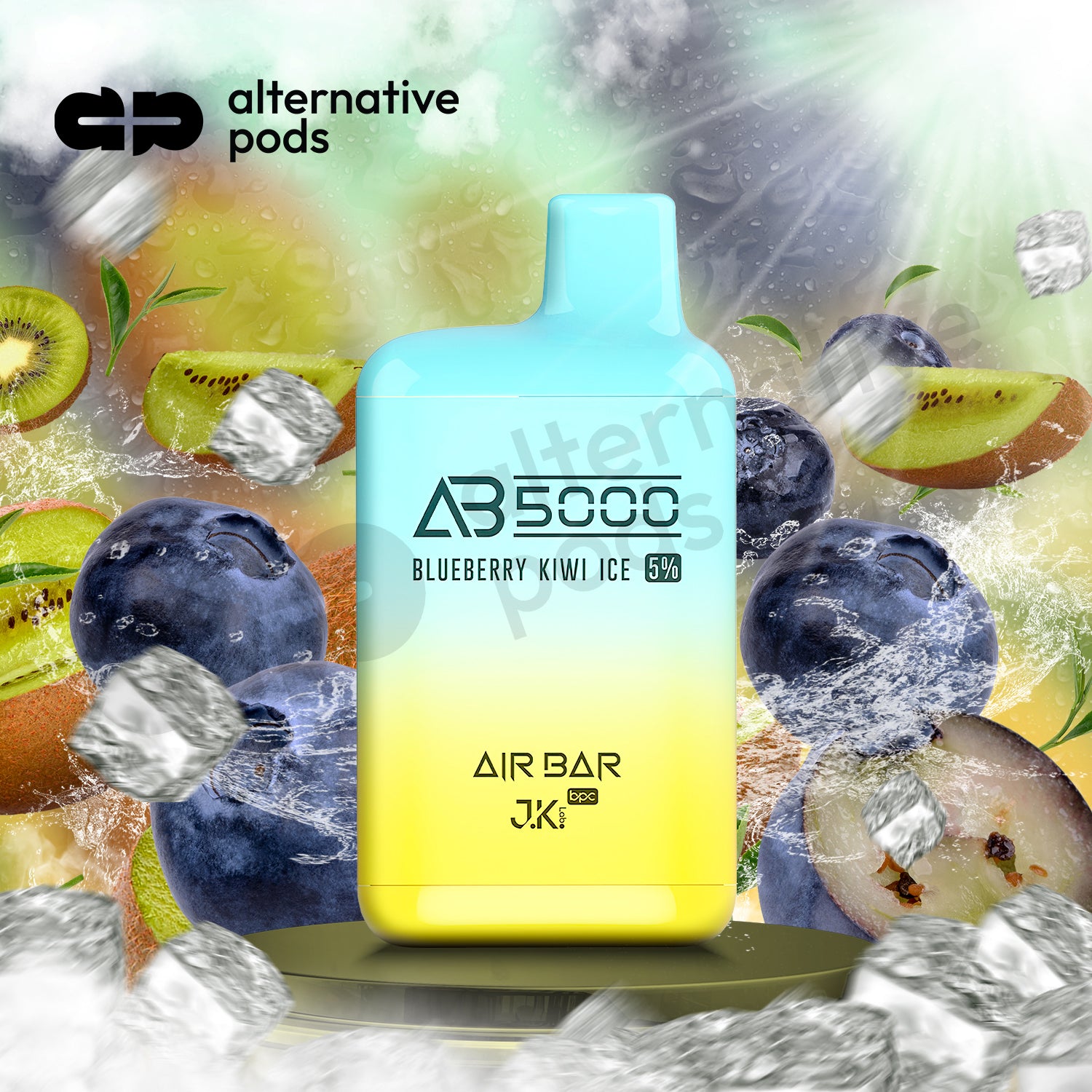 Air Bar AB5000 Disposable-BLUEBERRY KIWI ICE