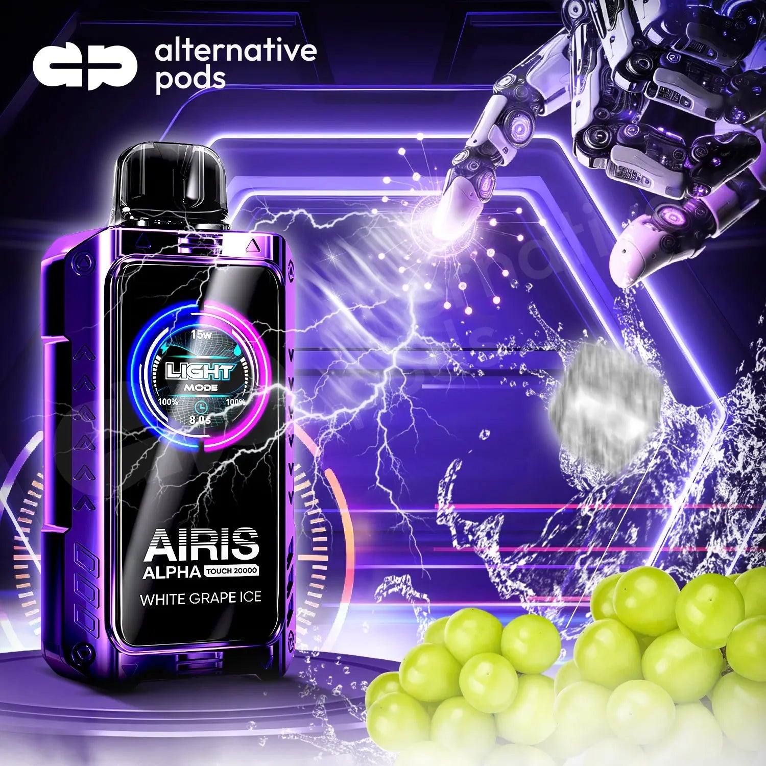 AIRIS Alpha Touch 20K - White Grape Ice 