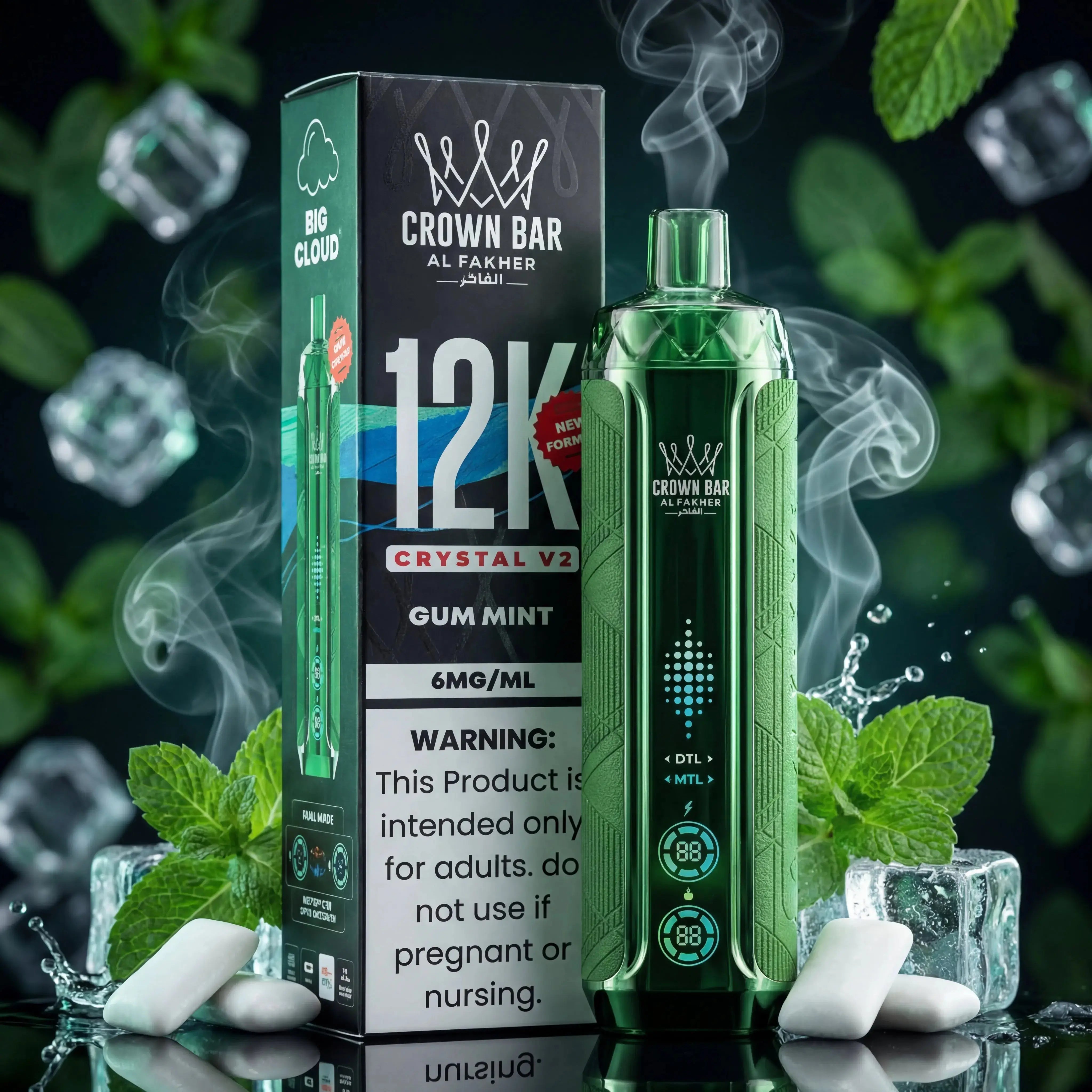 AL FAKHER CROWN BAR CRYSTAL 12k 6mg Al Fakher