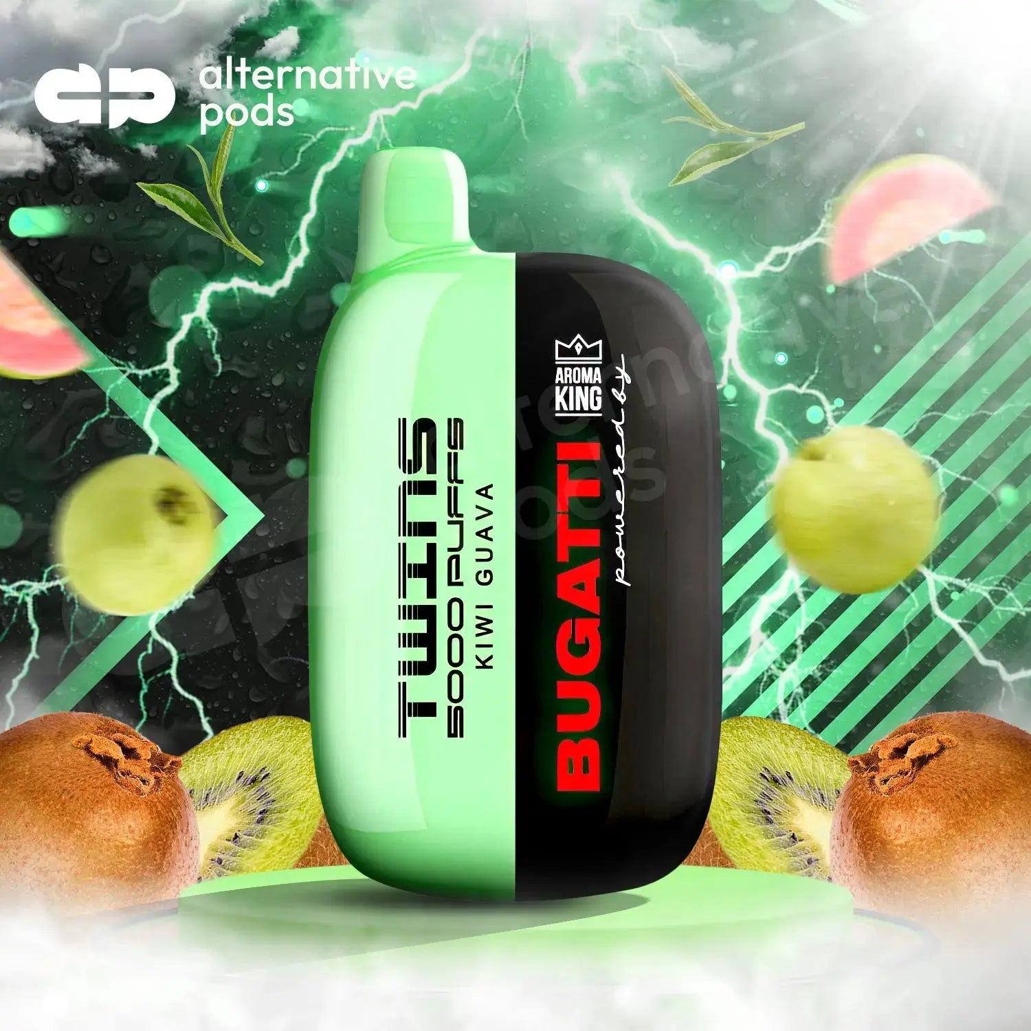 Aroma King BUGATTI TWINS DISPOSABLE VAPE 5000 5k puffs-$21.99