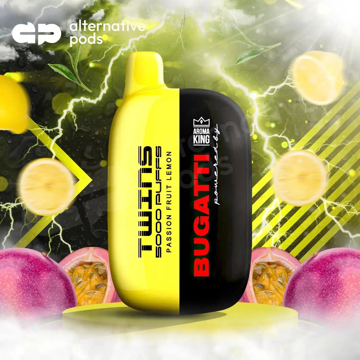 AROMA KING BUGATTI TWINS RECHARGEABLE 15ML DISPOSABLE VAPE 5000 puffs - Alternative pods | Online Vape & Smoke Shop