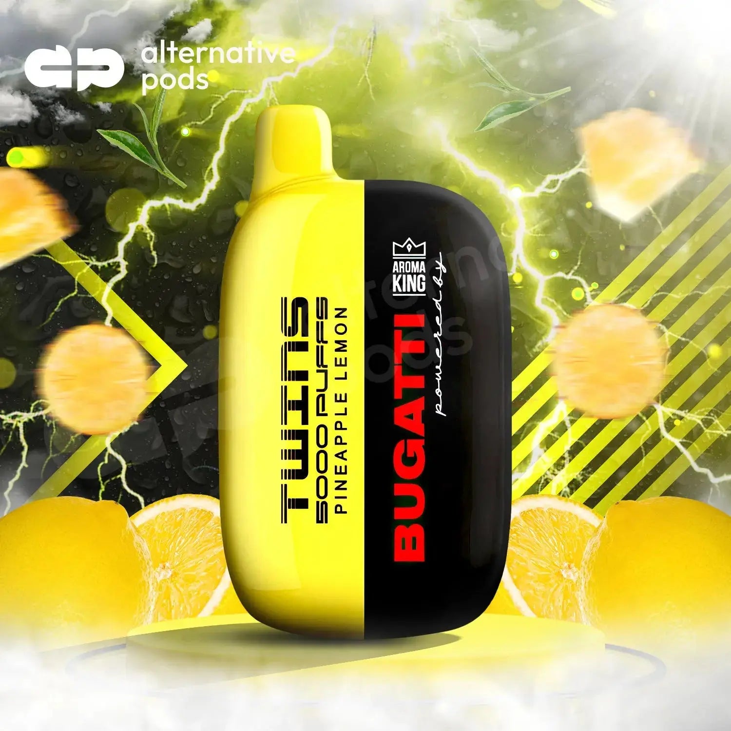 AROMA KING BUGATTI TWINS RECHARGEABLE 15ML DISPOSABLE VAPE 5000 puffs - Alternative pods | Online Vape & Smoke Shop